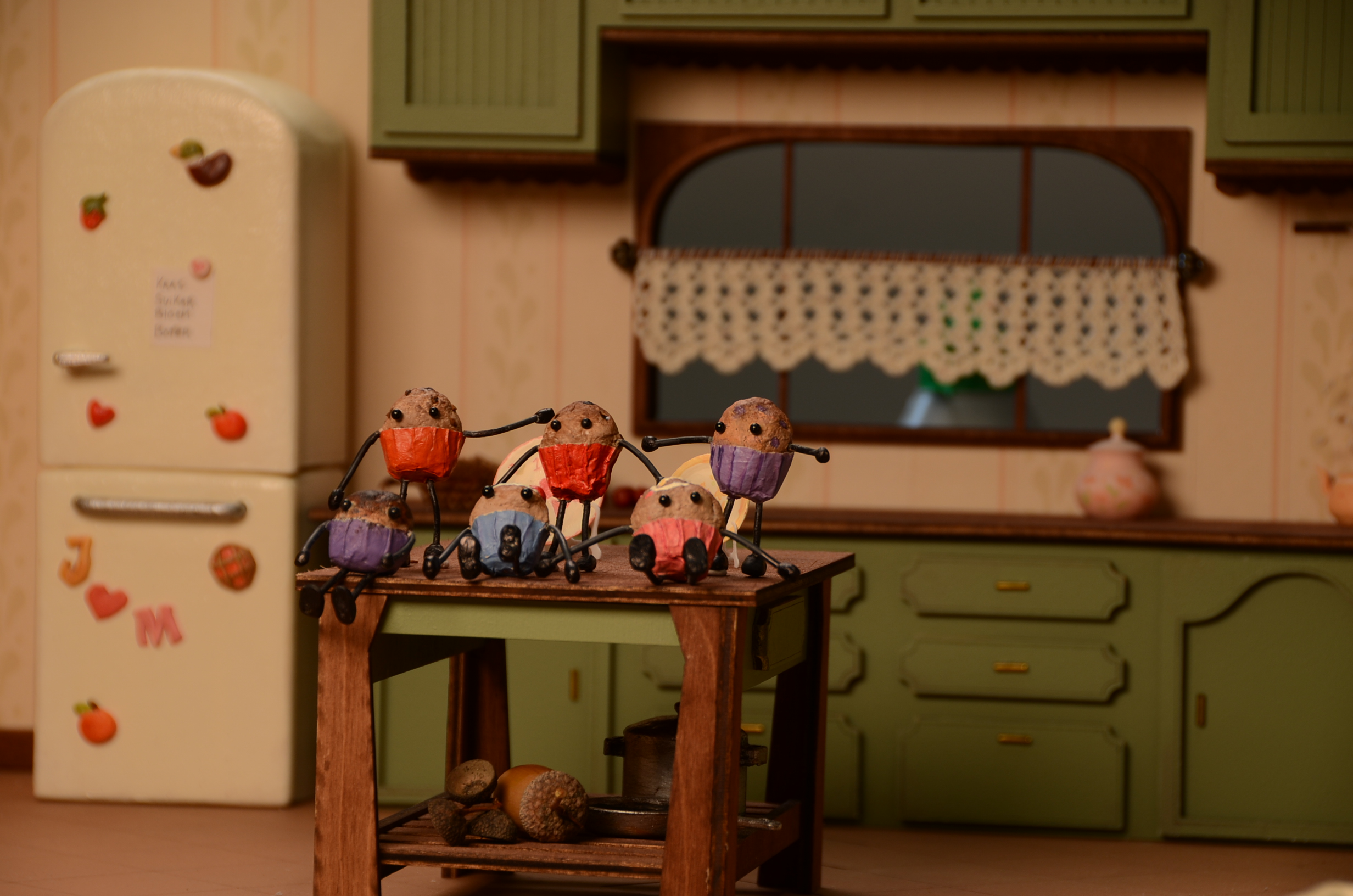 Muffins In kitchen